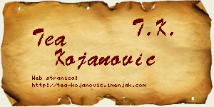 Tea Kojanović vizit kartica